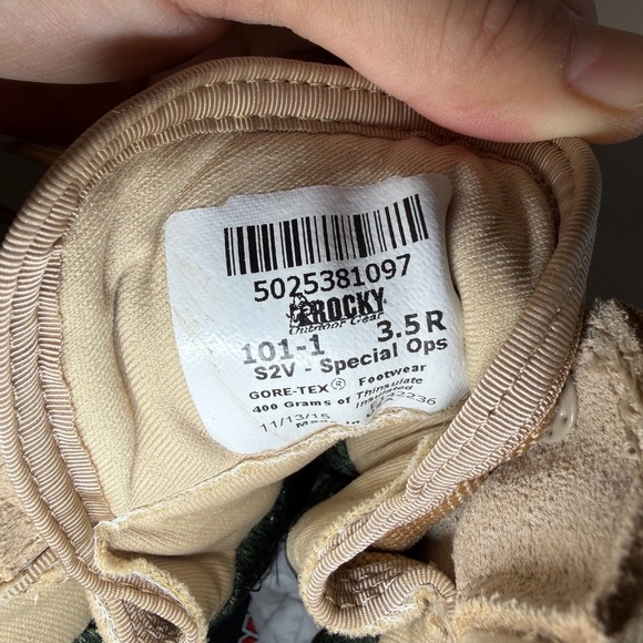 Rocky S2V Special Ops Gore-Tex 400G Insulated Military Boots Coyote Brown 3.5R